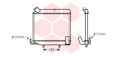 VAN WEZEL Radiators, Motora dzesēšanas sistēma 98002004